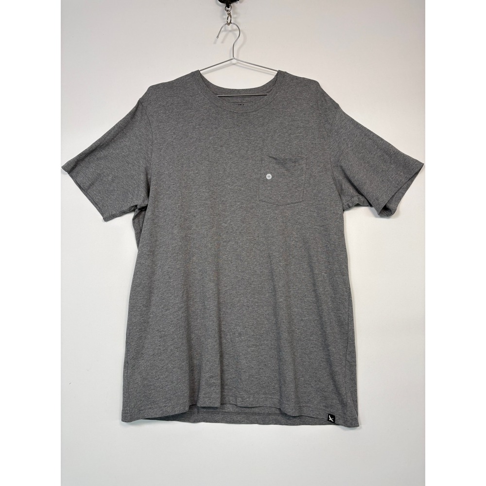 NWT Eddie Bauer Men T-Shirt TXL Gray Short Sleeve Cotton Classic Pocket Tee 2537